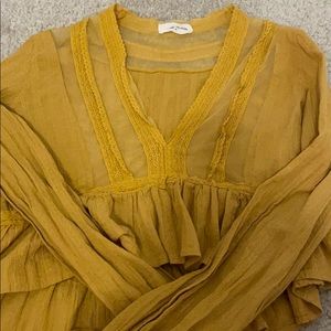 anthropologie mesh shirt